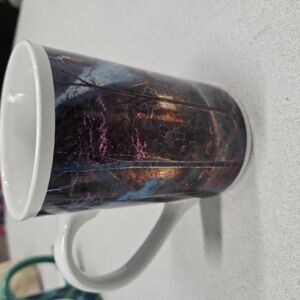 Thomas Kinkade Coffee Tea Mug TWILIGHT COTTAGE Stone Bridge 04 Collectable (A-37